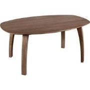 Lewis & Loft Eettafel Luna – Deens ovaal – 160 x 100 cm – Bruin