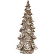 Clayre & Eef Decoratie Kerstboom 19x19x40 cm Bruin Kunststof