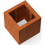 Quadra vierkante plantenbak cortenstaal L40 x B40 x H40 cm