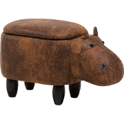HIPPO - Hocker - Bruin - Kunstleer