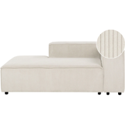 ARDAL - Chaise longue - Off-white - Rechtszijdig - Corduroy
