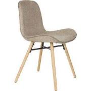 Housecraft Living Lester Eetkamerstoelen Houten poten Bruin - Set van ...