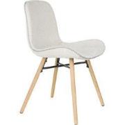 Housecraft Living Lester Eetkamerstoelen Houten poten Beige - Set van ...