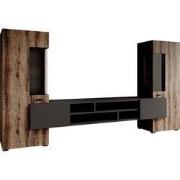 Meubella - Wandmeubel Charo - Donker eiken