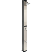 BUENOS - Buitendouche op zonne-energie - Zwart - PVC