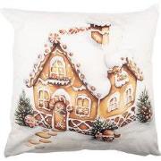 Clayre & Eef Kussenhoes 45x45 cm Wit Polyester Kerst