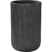 EANTIO - Bloempot - 30 x 30 x 49 cm - Zwart - Kleivezels