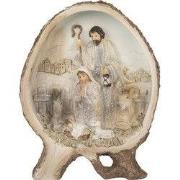 Clayre & Eef Kerstdecoratie Beeld Kerstgroep 14x5x19 cm Beige Kunststo...