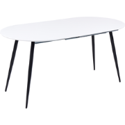 EFTALIA  - Uitschuifbare eettafel - Wit - 120/160 x 80 cm - MDF
