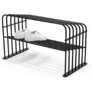 Spinder Design schoenenrek Grid 70 - Zwart - 7 paar schoenen