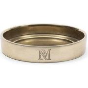 Rivièra Maison Maxime: kaarsenhouder goud rond aluminium L (ØxH) 13x2....