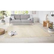 Laagpolig Effen Uni Vloerkleed - Nasty - Creme - 200x300 cm