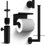 Badkameraccessoireset - WC - Zwart
