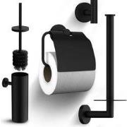 Badkameraccessoireset - WC - Zwart