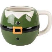 Clayre & Eef Mok Kerstman 450 ml Groen Keramiek