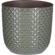Daan pot round green - h17,5xd19cm