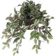 Mica Decorations Tradescantia Kunst Hangplant in Bloempot Stan - H45 x...