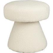 Mica Decorations Poef - H46 x Ø49 cm - Off White