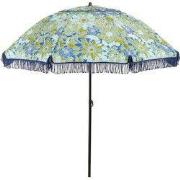 Mica Decorations Bloem Parasol - H238 x Ø220 cm - Blauw