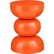 Luna Side Table - H46 x Ø32 cm - Iron - Orange