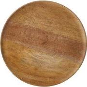 Duko plate round brown FSC 100% - d40xh2cm
