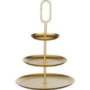 Rama decoration tiered stand gold - l38xw38xh55cm