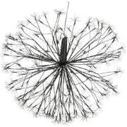 Ball led black warm white 2050led IP44 with timer - d70cm