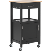 SIENA - Keukentrolley - Zwart - MDF