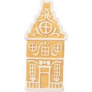 Clayre & Eef Voorraadpot Deksel Gingerbread house 13x11x24 cm Bruin Ke...