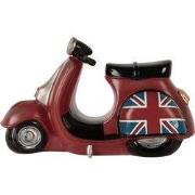 Clayre & Eef Nachtlampje Kind Scooter LED 27x10x16 cm Rood Kunststof