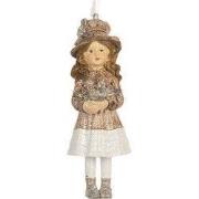Clayre & Eef Kersthanger Kind 12 cm Beige Kunststof