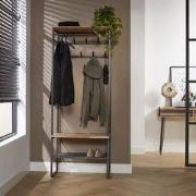 Garderobekapstok Karl 8-Haaks - Met Schoenenrek & Hoedenplank