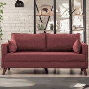 2-zits Bank Bella Claret Rood