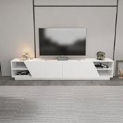 TV Meubel Rhodes Wit Melamine 240x47,4x37,1 cm