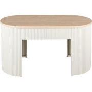 Leitmotiv - Bankje Estriado - Warmgrijs