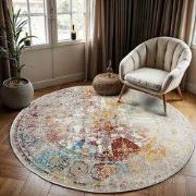 Tapijtenloods Picasso Feraghan Vintage Rond Vloerkleed Multi / Beige L...
