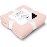 Zydante® Dekbedovertrekset Mousseline Micro 240x220 - Zacht Roze - met...