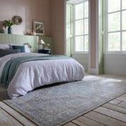 Laagpolig Wasbaar Vloerkleed - Corin - Traditioneel Blauw - 150x230 cm