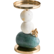 KRIVODOL - Kandelaar - Meerkleurig - 20 cm - Marmer