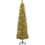 Black Box Trees Charlton Smalle Kunstkerstboom met LED Verlichting en ...