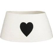 Mica Decorations Kerstboomrok met Hart - L50 x B50 x H26 cm - Papier, ...