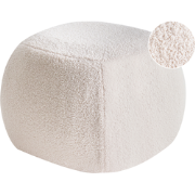 BARRON - Poef - Gebroken wit - Bouclé