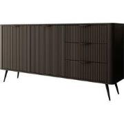 Meubella - Dressoir Lima - Zwart - 163 cm
