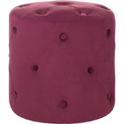 COROLLA  - Poef - Koraalrood - 40 cm - Fluweel