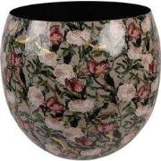 Clayre & Eef Vaas Ø 28x25 cm Grijs Metaal