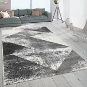 Laagpolig Meriza Vloerkleed - Antraciet - 160x230 cm