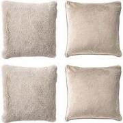 Dutch Decor KUSSENSET - 4-delig Soft Textures - 45x45 cm - inclusief b...