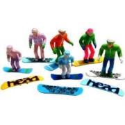 Figuren staand snowboard 6 stuks