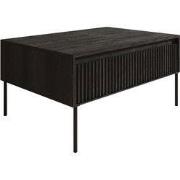 Meubella - Salontafel Timoteo - Mat zwart - 100 cm