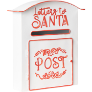 ESPOO - Kerstbrievenbus - Wit - Metaal